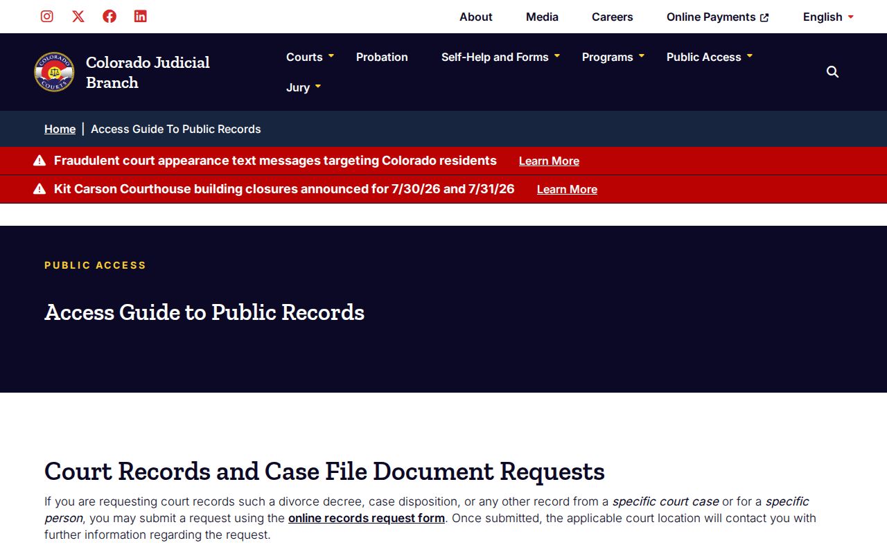 Pitkin County court records public access guide