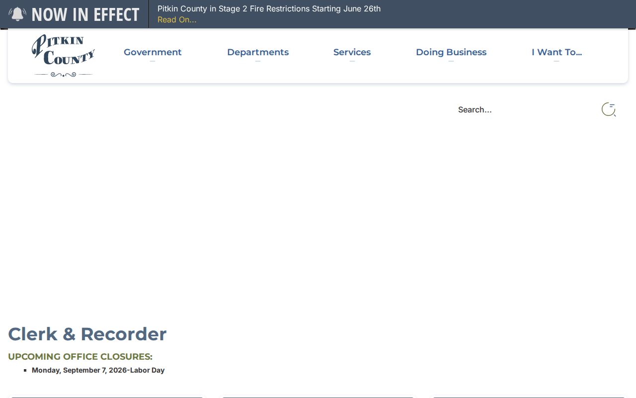 Pitkin marriage and civil-union license kiosk login page